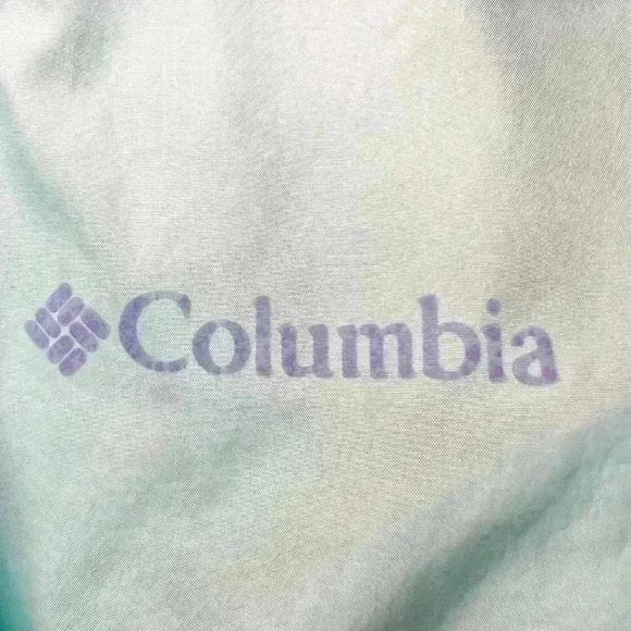 Columbia Sportswear Kids Lightweight Teal Packable Windbreaker Size Large - Picture 3 of 16